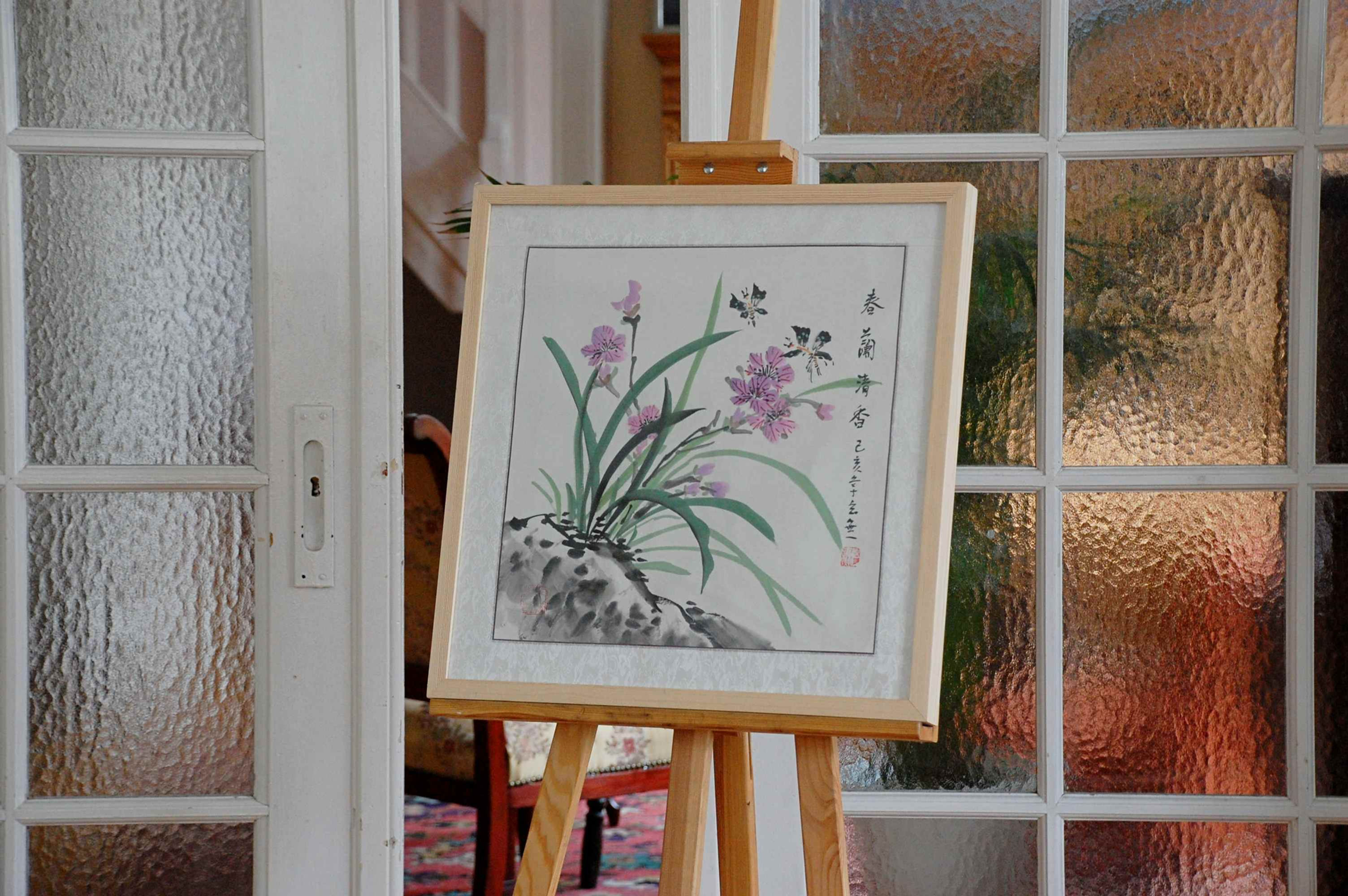 Chiński obraz ręcznie malowany Xieyi - ORCHIDEA