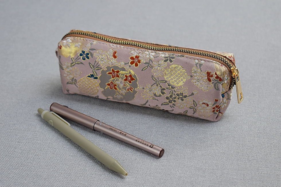 Miniatura: Piórnik materiałowy, etui, kosmetyczka Chiński Wiatr 4 kolory