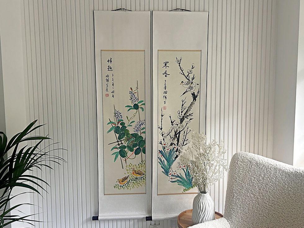 Thumbnail: Chinese hand-painted painting, Xieyi, FOUR SEASONS - SUMMER