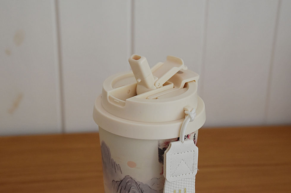 Thumbnail: Reusable thermos cup for coffee or tea "Chinese Wind" 3 patterns