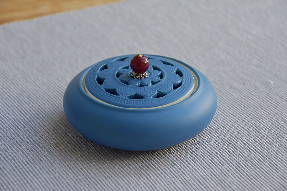 Miniatura: PREMIUM Zestaw XIANGDAO kadzidełka z ceramiczną kadzielnicą w ozdobnym pudełku