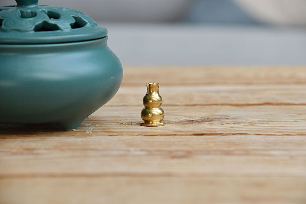 Thumbnail: Chinese ceramic censer with a lid and a stand SEA