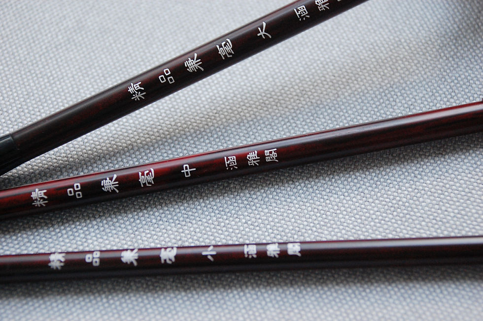 Miniatura: Zestaw 3 bordowych pędzli włosie mieszane