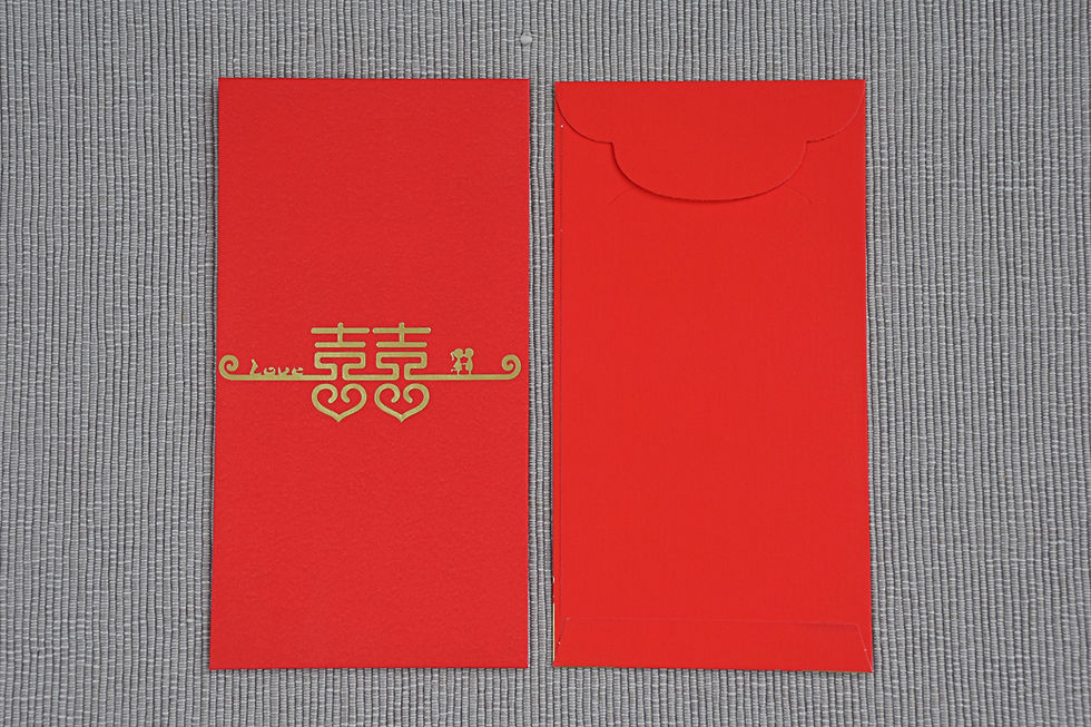 Miniatura: Hongbao czerwone chińskie koperty - zestaw 10 sztuk MAT 3 wzory