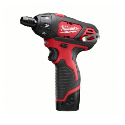 Milwaukee M12 12V Screwdriver Kit – 1/4" Drive, 175 in-lb, 500 RPM