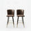 縮圖：Leather Stool Modern Bar Chair x 2