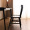 Thumbnail: Dining Windsor Chairs Natural Wood Cafe Lounge Seat Blackx2