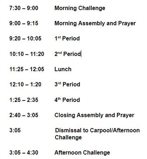 DECATS Calendar Important Dates