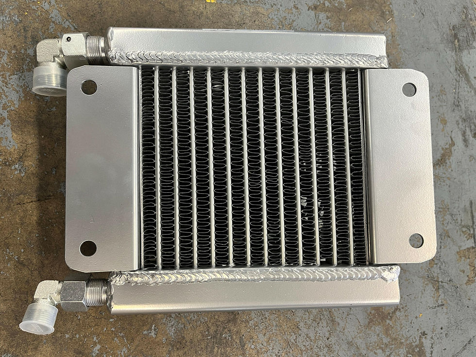 Thumbnail: Hydraulic Oil Cooler Radiator Plus Fan For Mini Excavators | H12-QH12SRQ