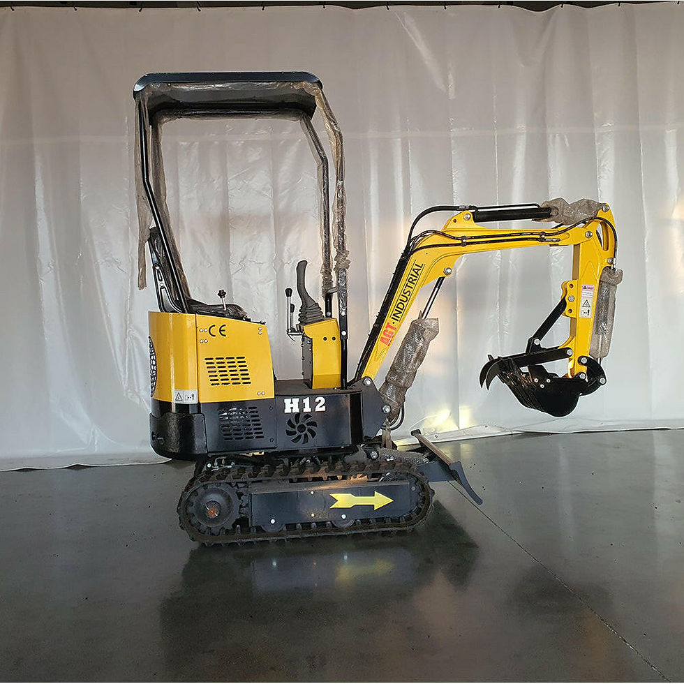 Thumbnail: 1 Ton, 13.5 HP Gasoline Engine (B&S) Mini Excavator | H12