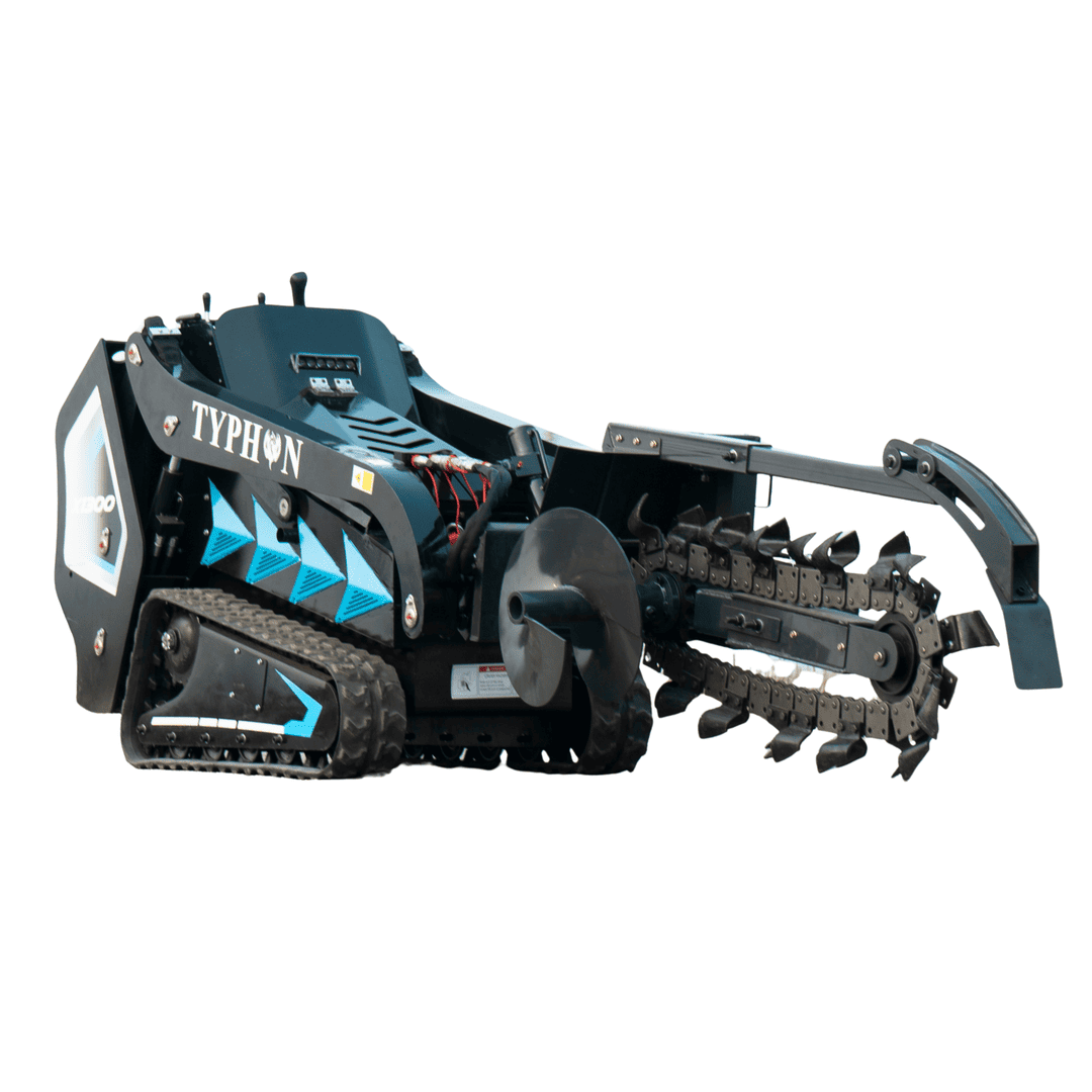 800mm Hydraulic Chain Trencher Attachment for TYPHON STOMP X1300 & STOMP 509