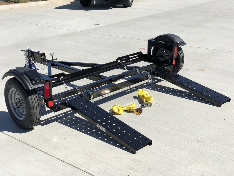 Thumbnail: Stand-Up Car Tow Dolly with Surge Disc Brakes – 5,000 lb Capacity