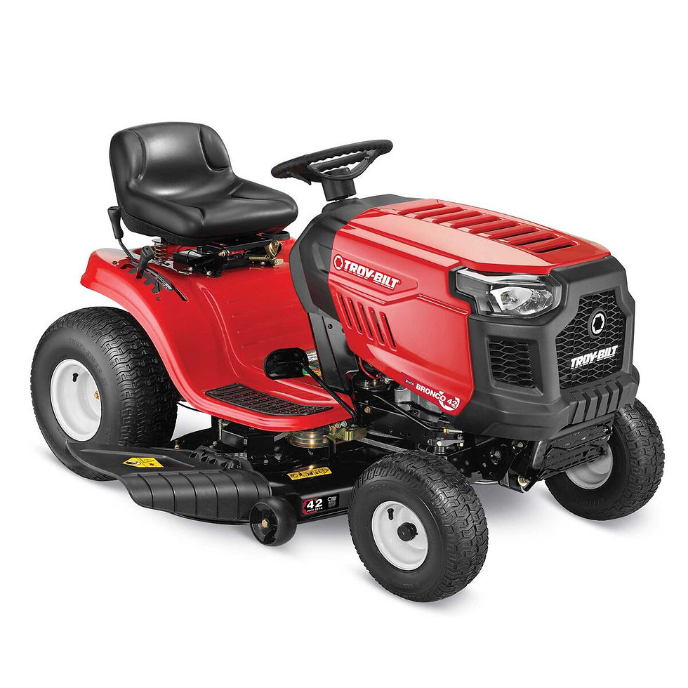 Troy-Bilt Bronco 42 riding lawn mower, view 1