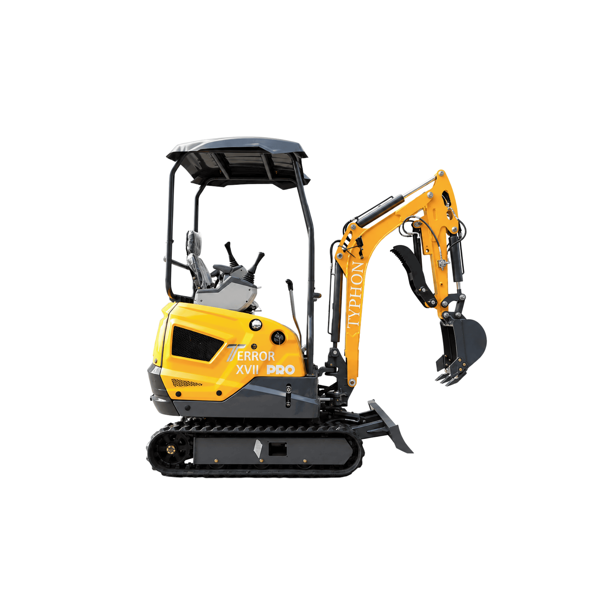 TYPHON TERROR XVII PRO 3800 lb Mini Excavator, Kubota D902 Diesel, Hydraulic