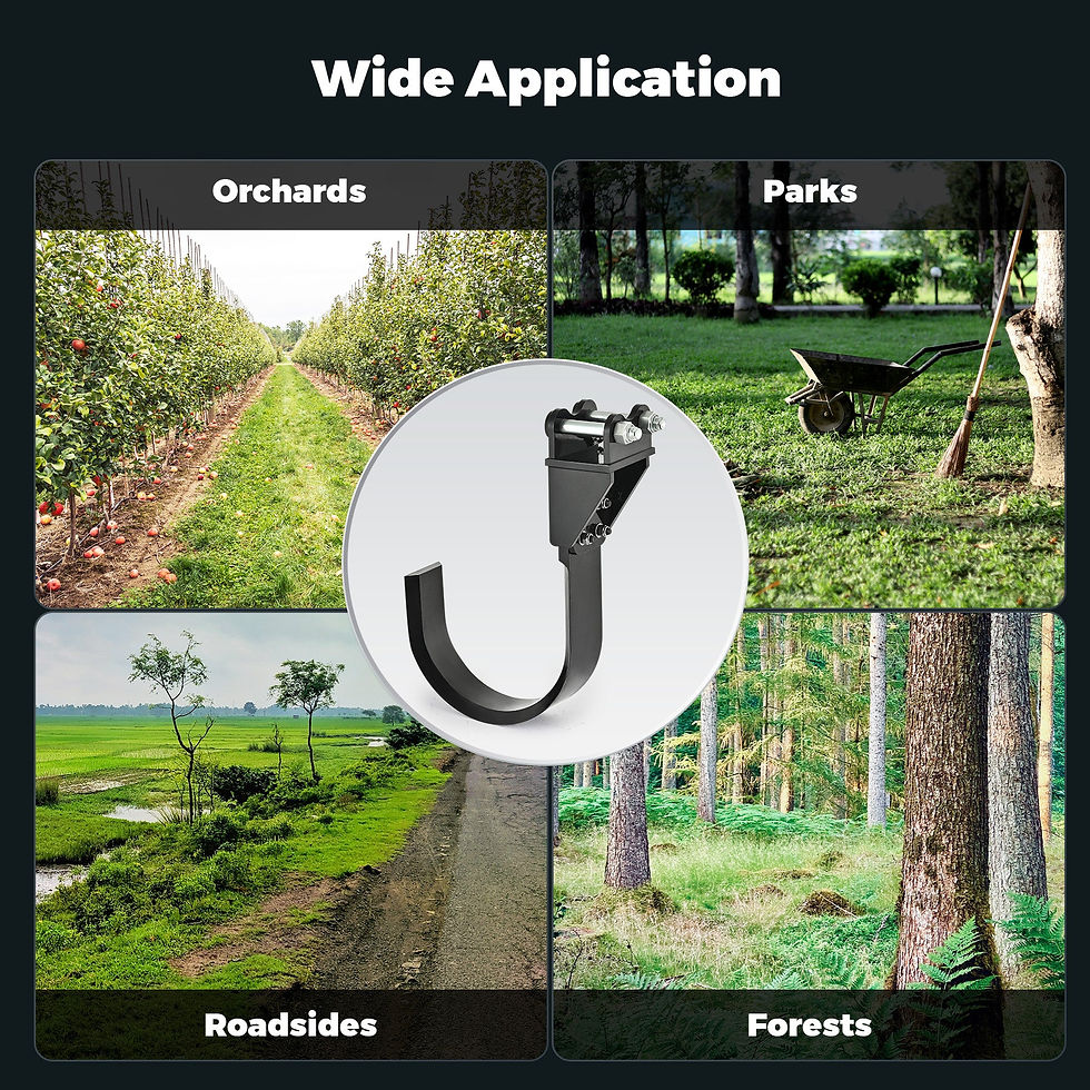 Thumbnail: Tree Digging Blade Attachment for Mini Excavator Seedling Planting Tree Lifting