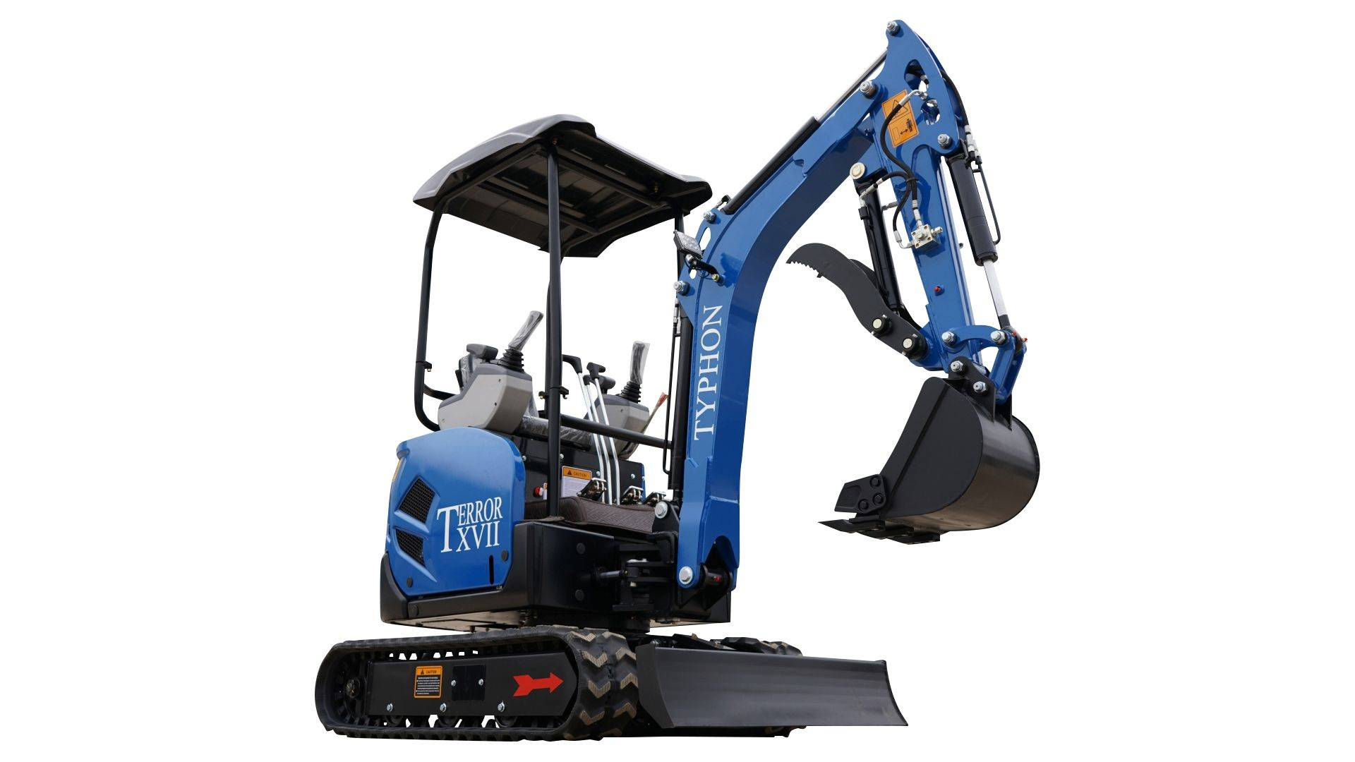 2025 3800 lb TYPHON TERROR XVII Mini Excavator Rubber Track with Kubota D902