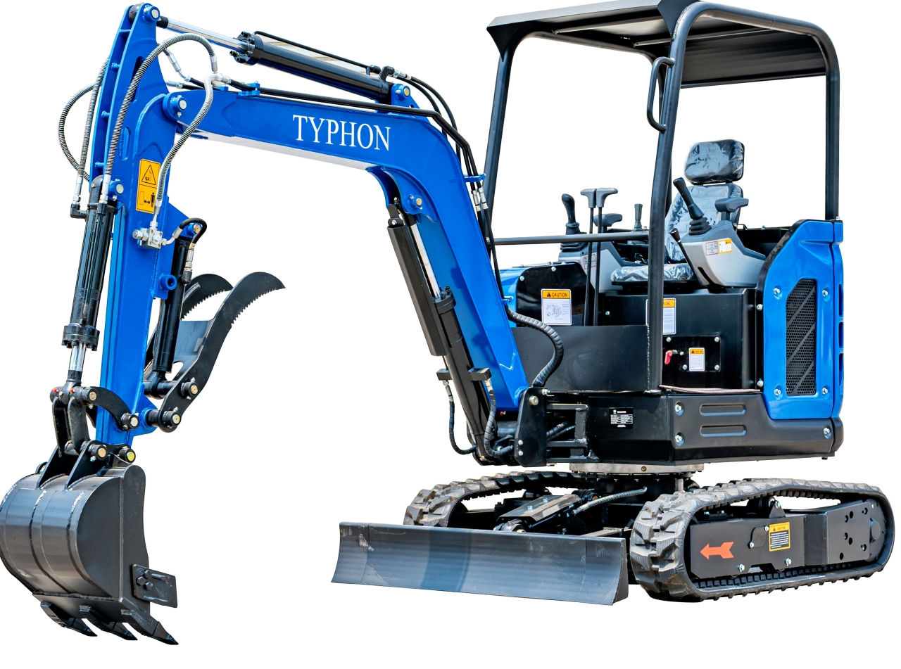 TYPHON TERROR X2 STORM Mini Excavator 2.5 Ton Diesel Kubota V1505 25HP Engine