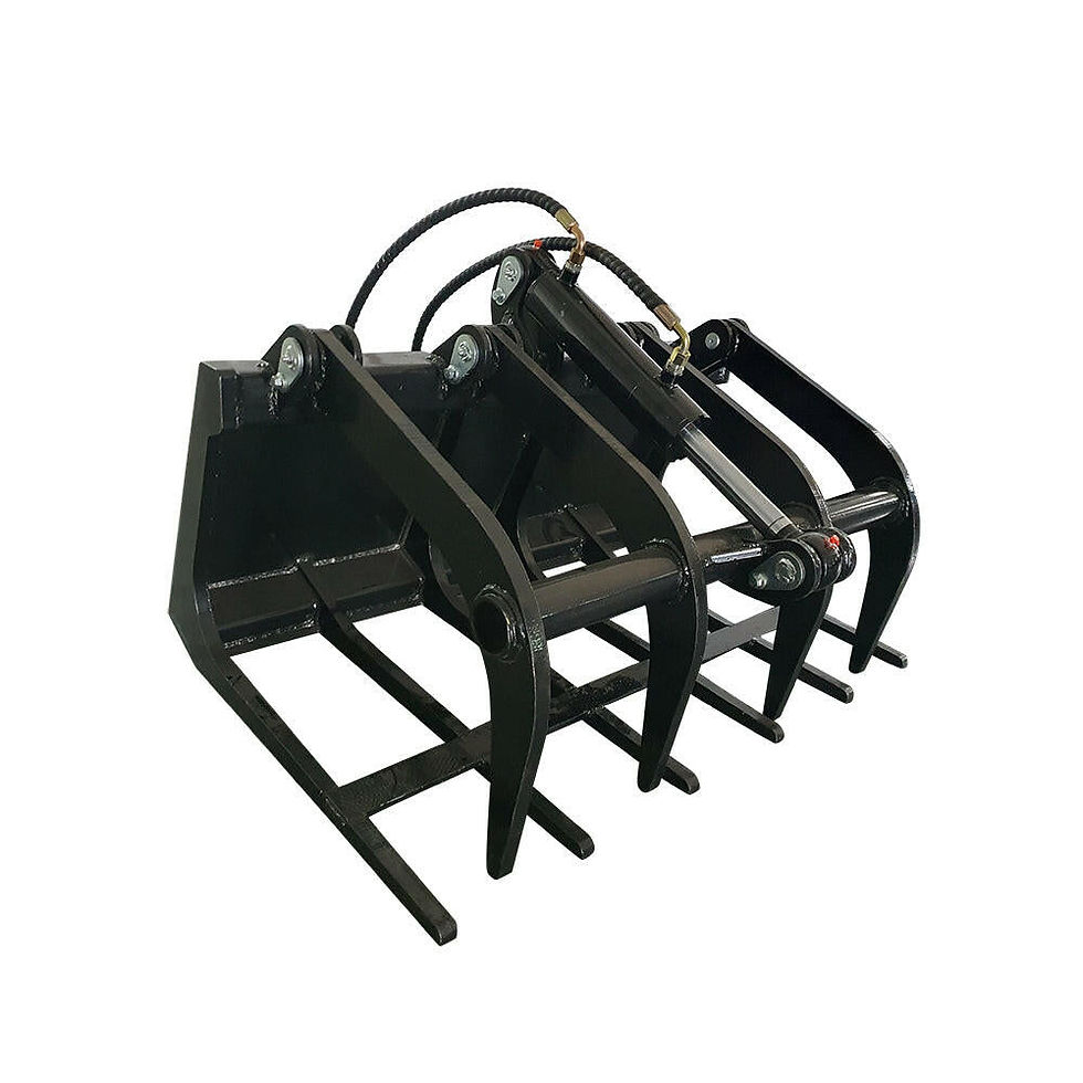 Thumbnail: 39" Hydrualic Grapple Mini Skid Steer Wood Grabber | -M-HGB