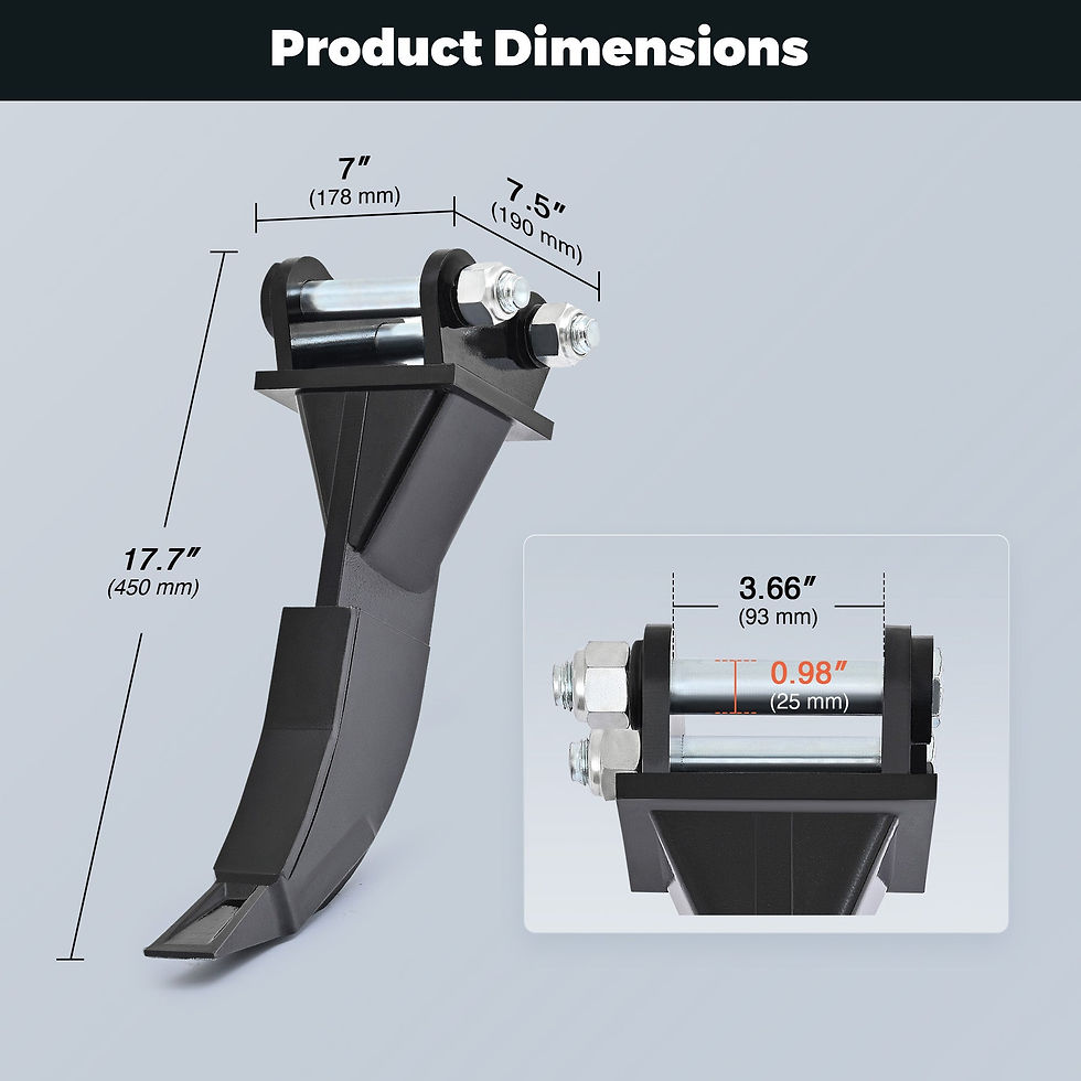 Thumbnail: Ripper Mini Excavator Attachment Tool for Tough Soil and Frozen Ground