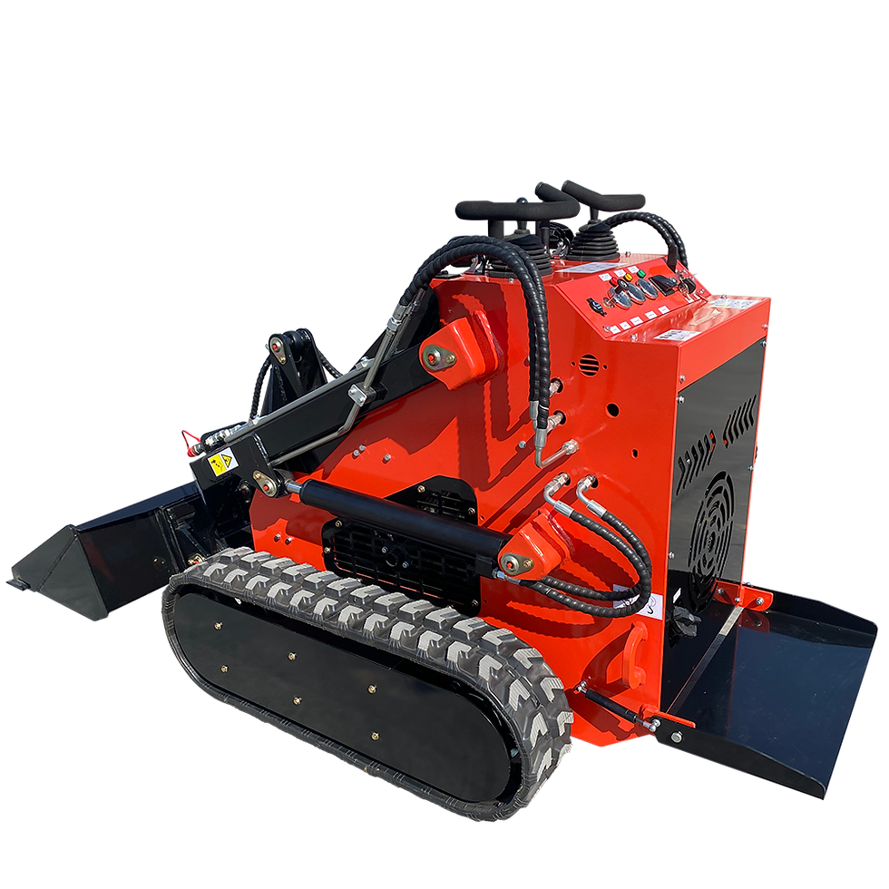 Thumbnail: 1 Ton, RATO Engine Mini Skid Steer Track Loader | LRT23