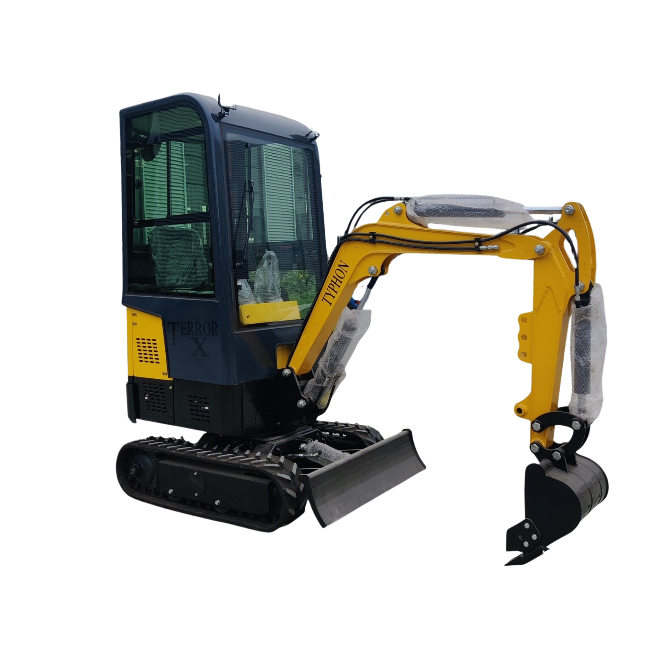TYPHON Terror X Mini Excavator – 2,500lb Trench Digger w Cabin USA
