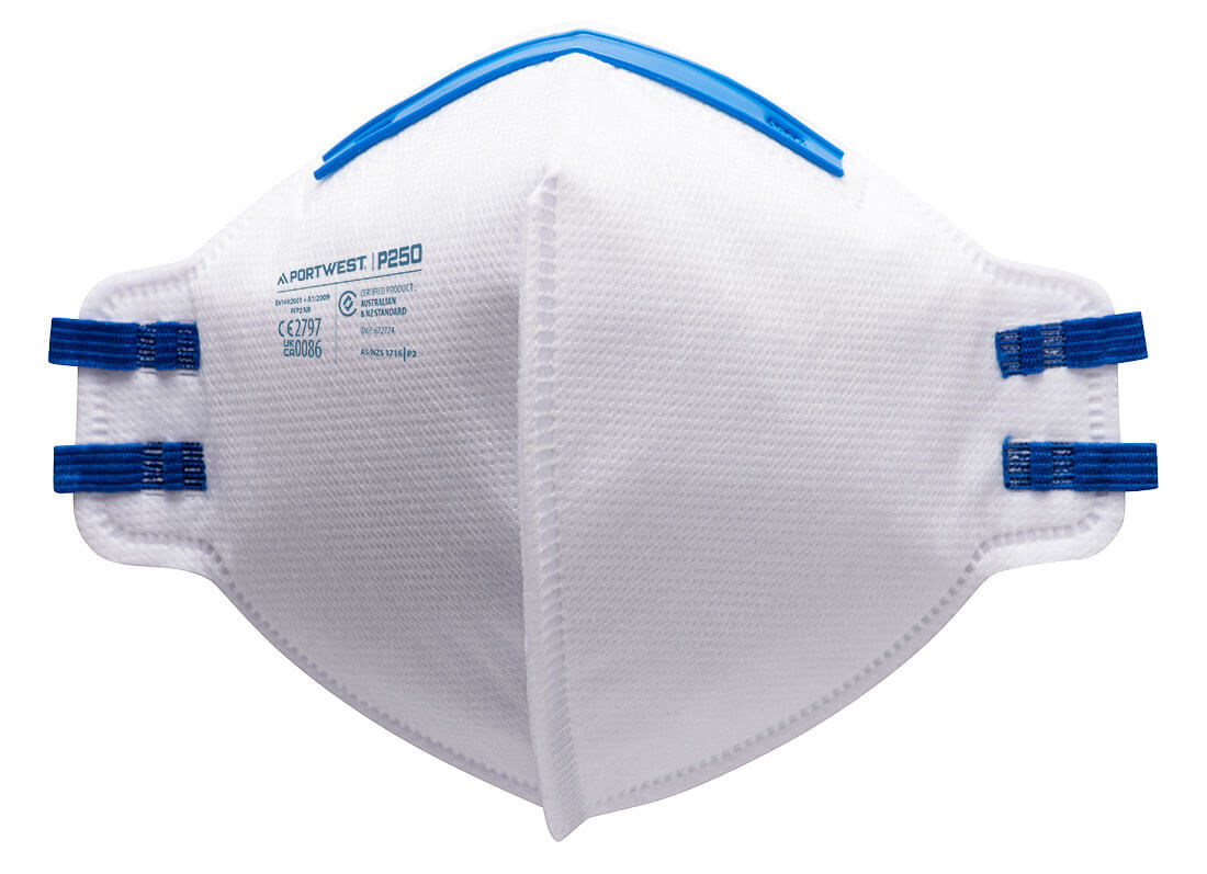 P250 - FFP2 Dust Mist Fold Flat Respirator (Pk20)