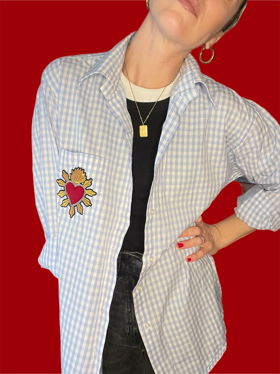 Miniatura: Camicia patch Cuore Sacro