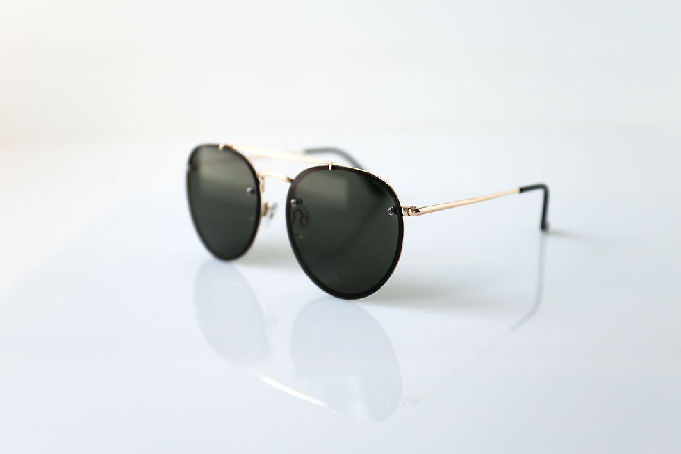 Miniature : Lunettes de soleil ronde noire homme Abidjan