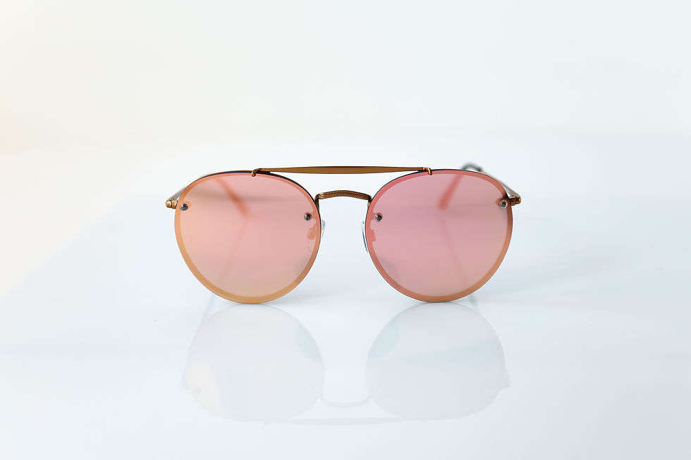 Miniature : Lunettes de soleil ronde rose-doré homme Abidjan