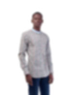 Chemise homme col mao rose fleurie a Abidjan