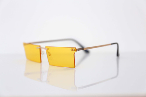 MOSTAR Lunettes Rectangles Vintage Homme Femme - Monture Métal Sans Ordonnance Style Classique