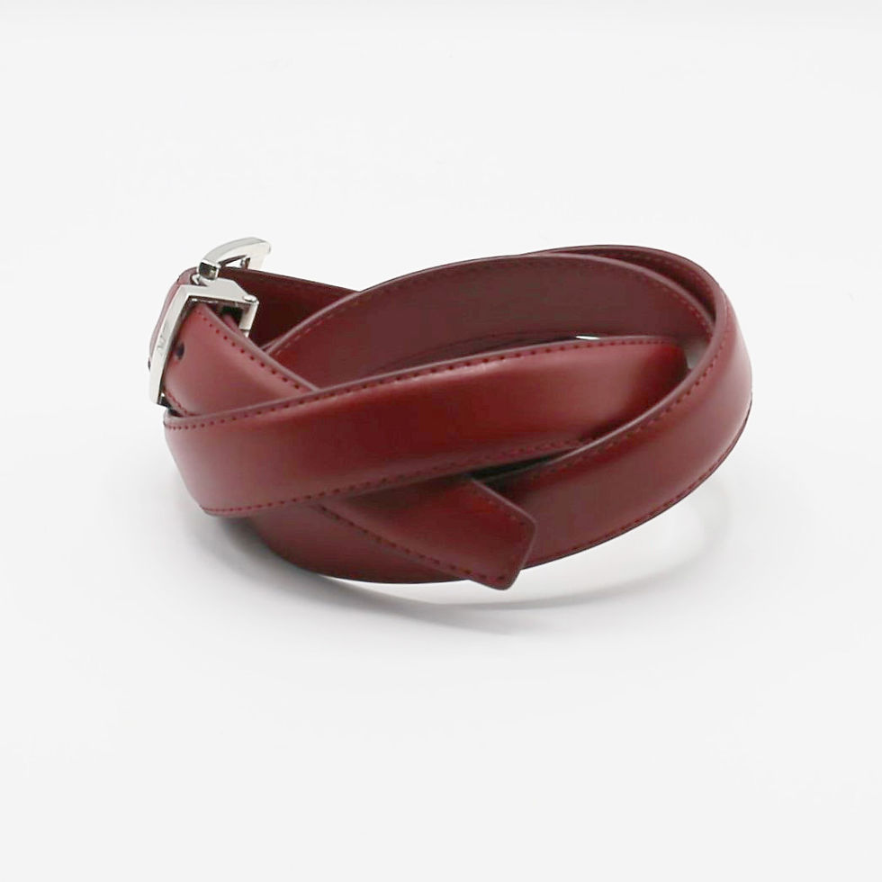 Miniature : Ceinture en cuir femme S rouge bordeau Abidjan