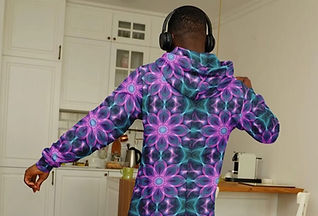 A reversible men's onesie for parties