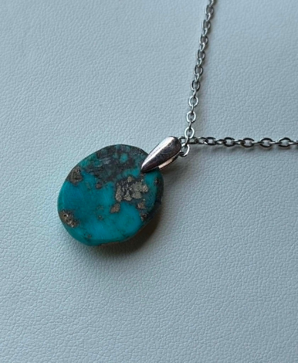 Miniature : Chaîne avec pendentif en Turquoise d'Iran