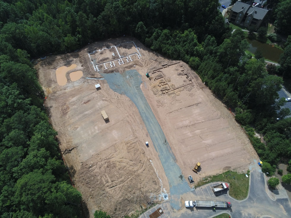 A picture of the site at the Landing at Southpoint.