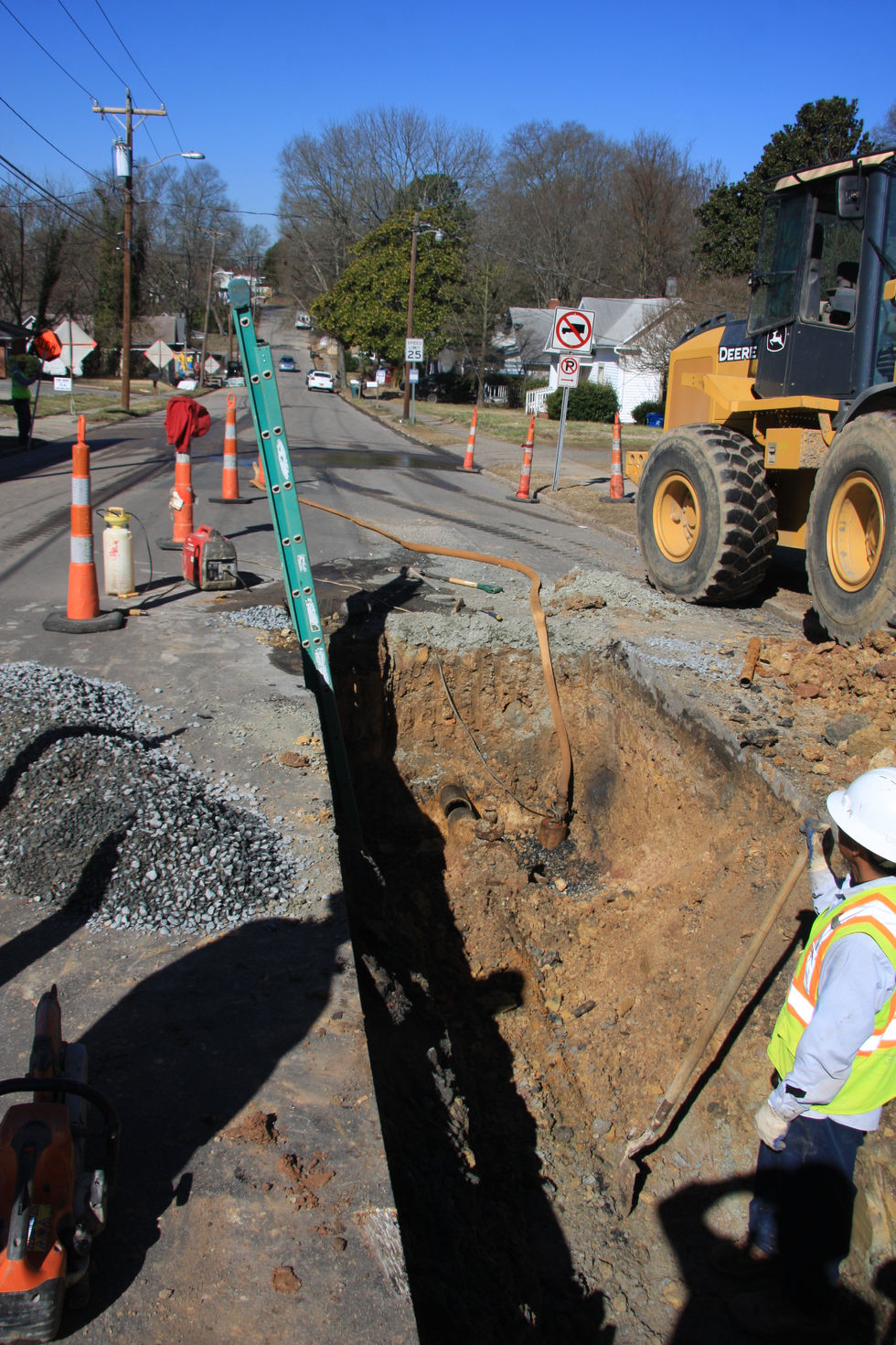 An image of one of the bicycle and pedestrian improvement projects.