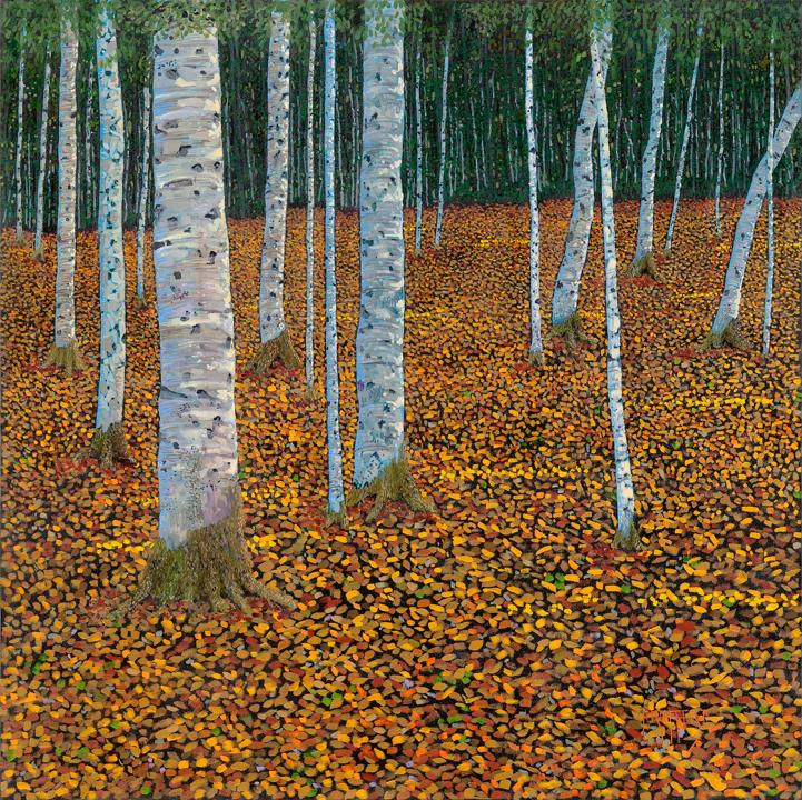 Beautiful Autumn scene with depth