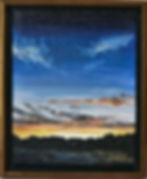 sunset scenery over a lake