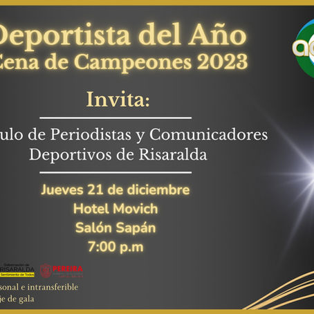 Acord Risaralda invita a la Cena de Campeones 2023 