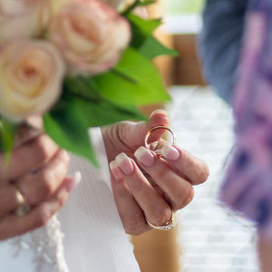 bride exchanging ring