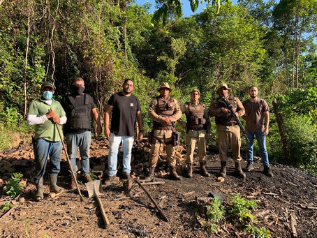 56ª CIPM presta apoio à Secretaria de Meio Ambiente na fiscalização de carvoeiras na zona rural