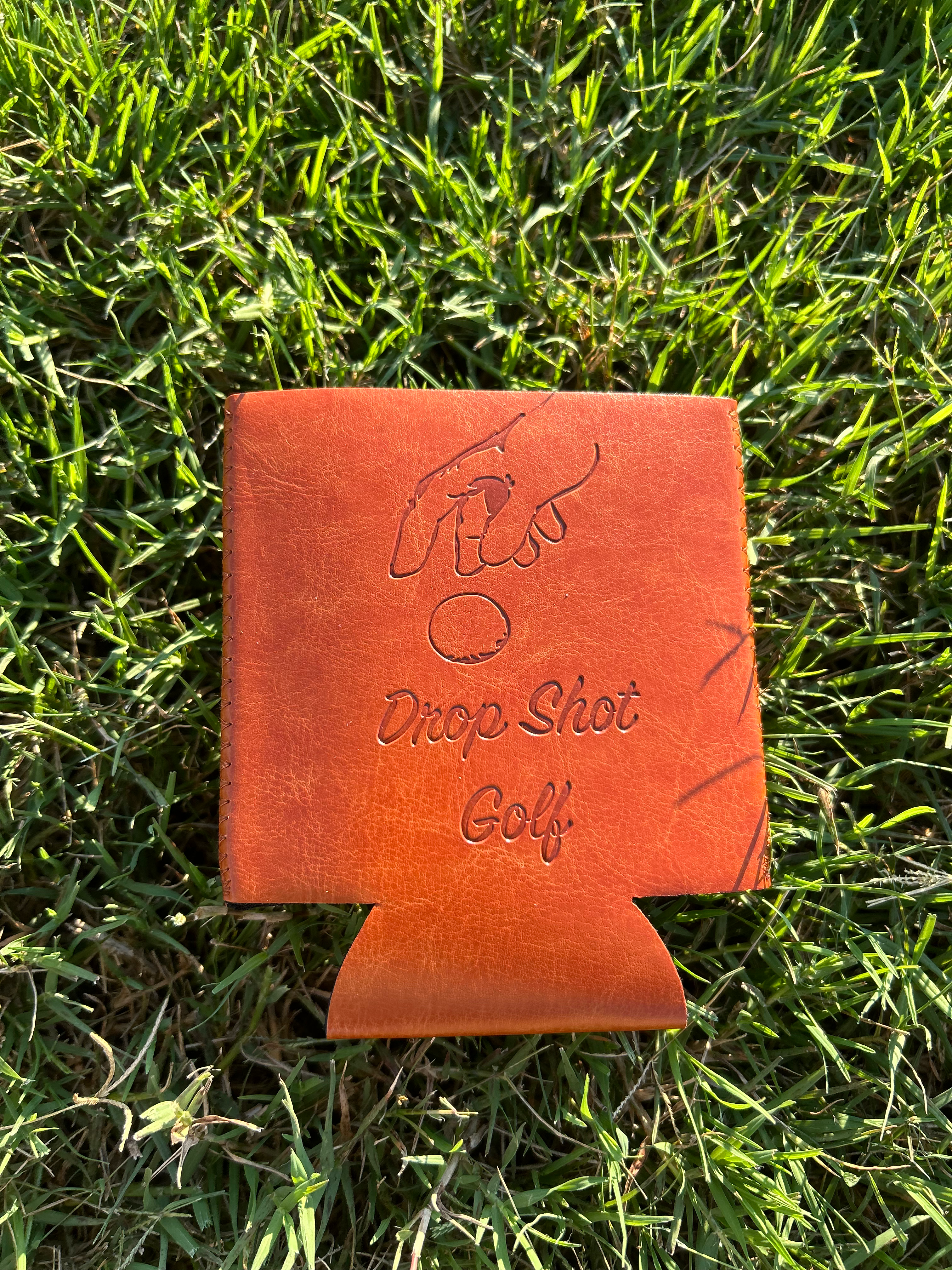 Faux Leather Can Holder