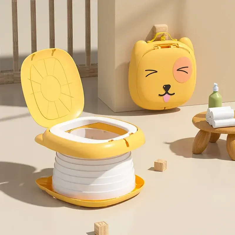 Portable Kid Boy Girl WC Toilet Seat Pot Kids Folding Toilet Baby Travel Toilet
