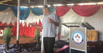 David Broom Preaching at a Church in Chitungwiza