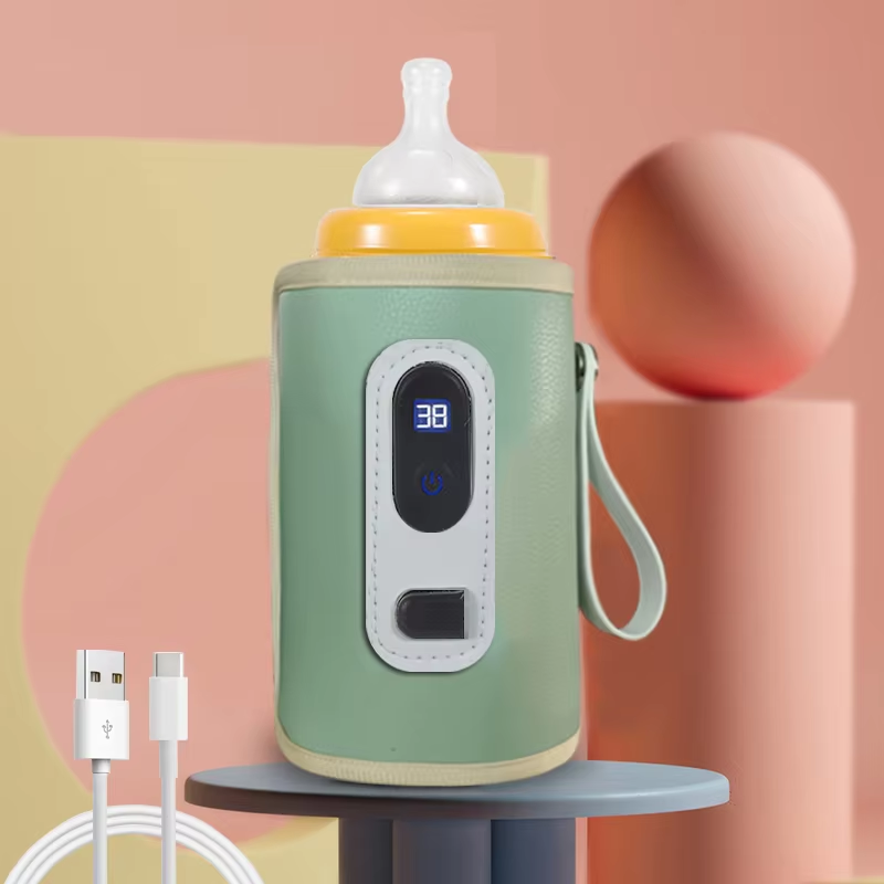 Portable Baby Bottle Insulation Sleeve, Baby Milk Insulation Device with LCD Scr