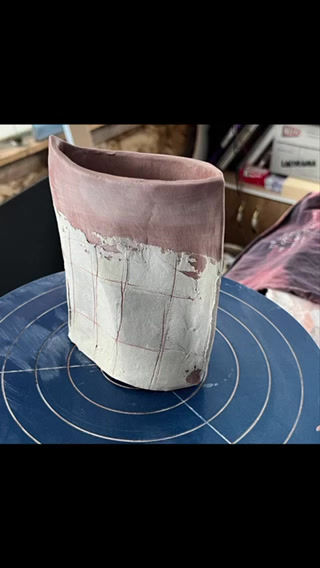 Miniature : Vase à carreaux