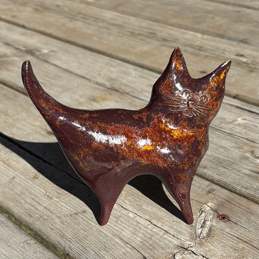 Galaxie le chat en céramique 