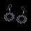 Thumbnail: INDIA OF HANDICRAFTS - Handcrafted Bidri Art Earrings Silver Inlay