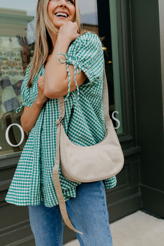 Farley Gingham Tunic - Green | Croft Haus