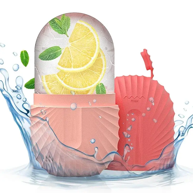 Thumbnail: Ice Face Roller Ice Cube Beauty Massage Silicone Ice Mold For Eye Puffiness Ice 